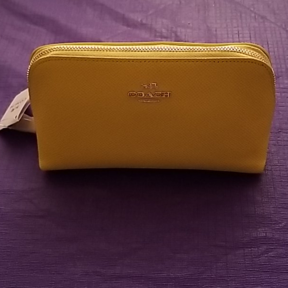Coach Yellow Make-up Bag